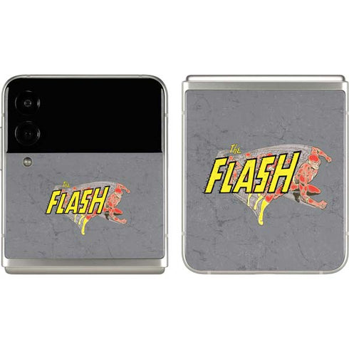 DC Comics The Flash Vintage Action Running Pose Galaxy Z Flip3 5G Skin